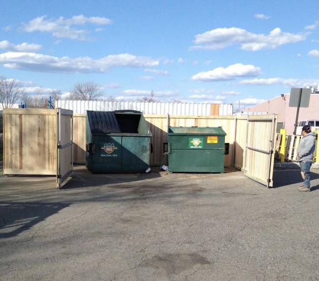 Custom Dumpster Enclosure