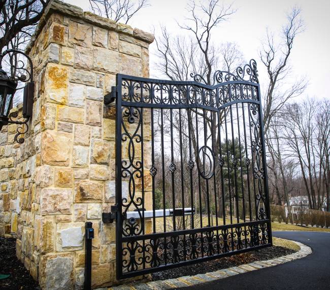 Custom Iron Estate Gate