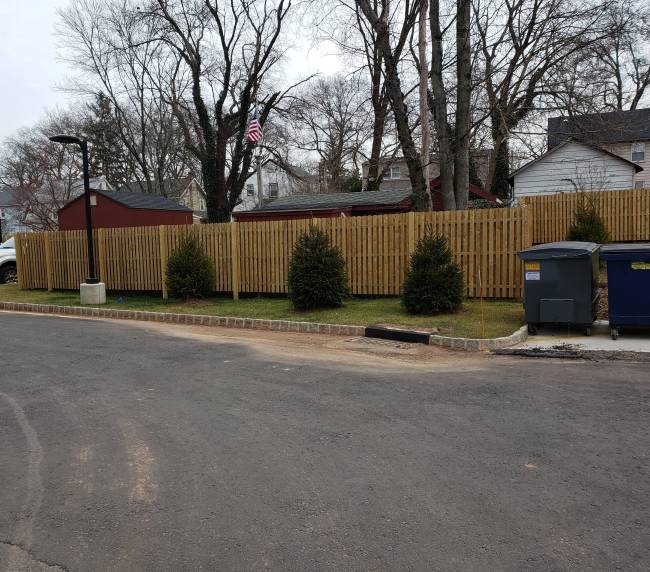 Pressure Treated Board on Board Fence